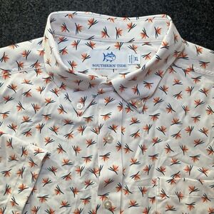 Southern Tide Men's XL Performance Paradise Park Sport Shirt Golf Fish Camp